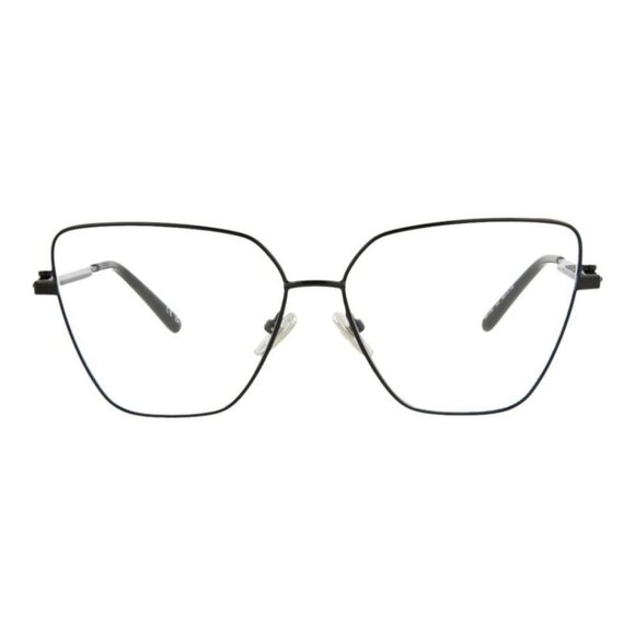 Balenciaga Womens Cat Eye Black Black Transparent Fashion Designer Eyewear